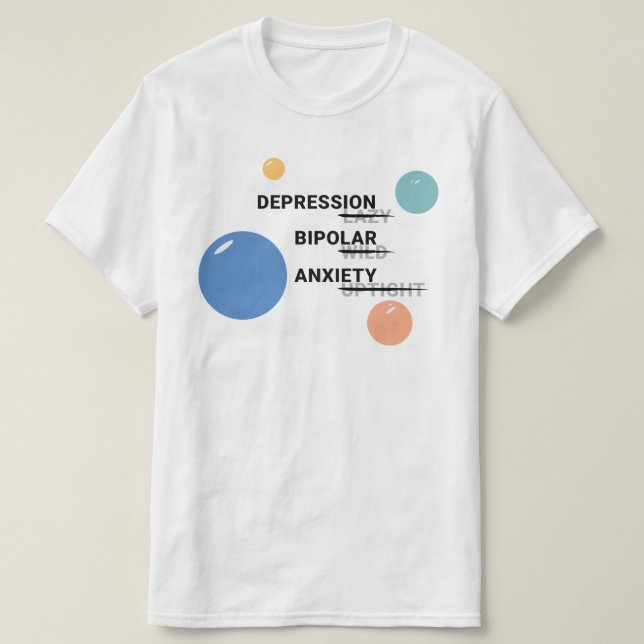 Camiseta de sensibilización sobre salud mental (Diseño del anverso)