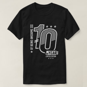 Camiseta De ser asombroso 10 años - 10 años