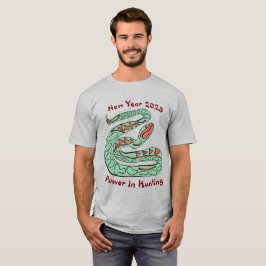 Camiseta de serpiente para Año Nuevo masculino 202