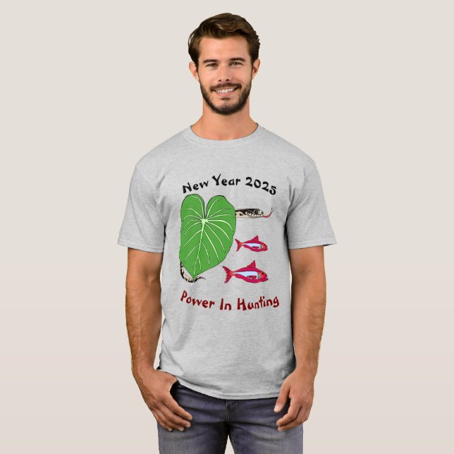 Camiseta de serpiente para Año Nuevo masculino 202 (Anverso completo)