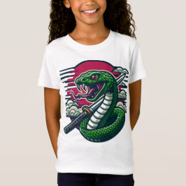 Camiseta de serpiente verde