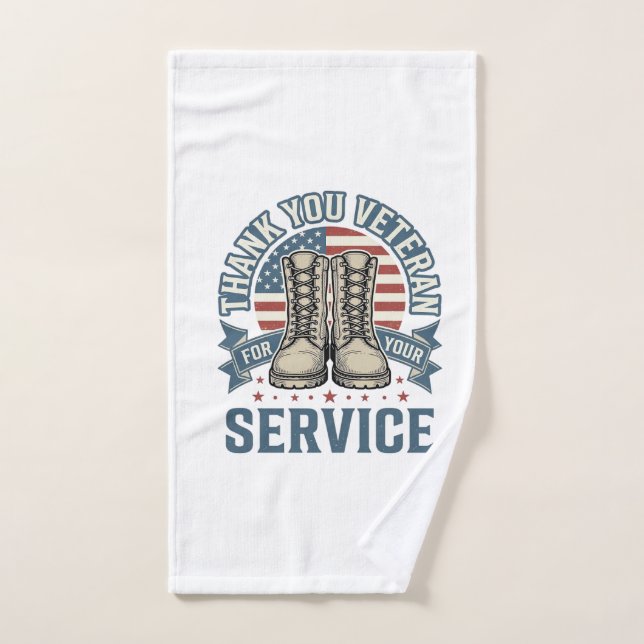 Camiseta de Servicio Botas Patrióticas para Vetera (Toalla de mano)