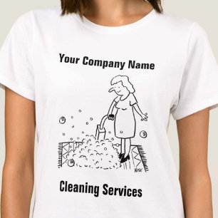 Camiseta de servicios de limpieza
