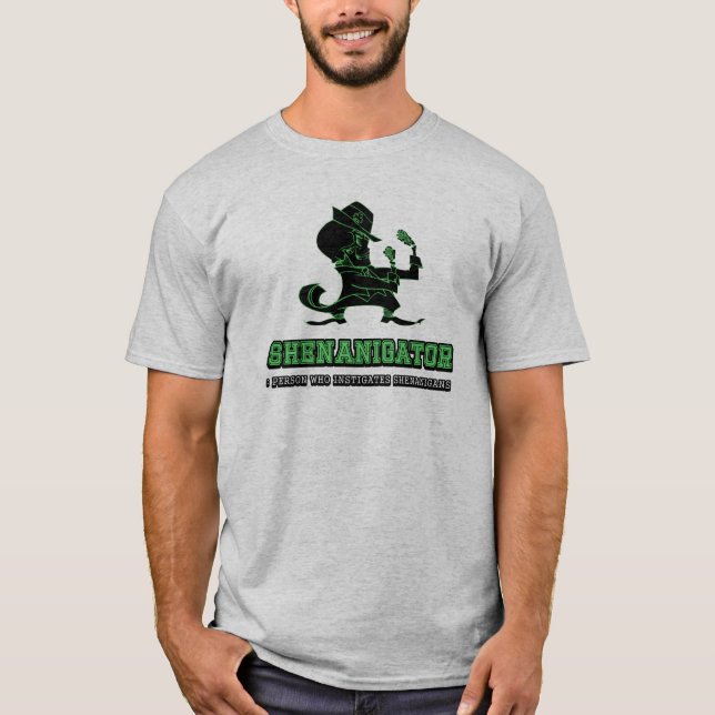 Camiseta de Shenanigator del día de St Patrick (Anverso)