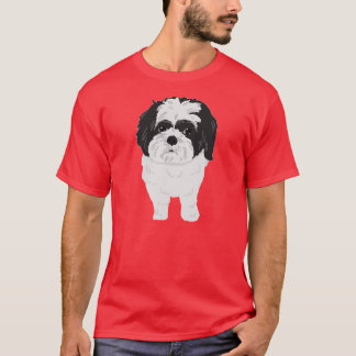 Camiseta de Shih-Tzu (frente y extremo)