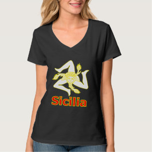 Camiseta de Sicilia con Símbolo de Trinacria