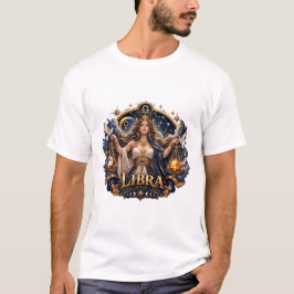 Camiseta de signo zodiacal Libra Escalas Celestial