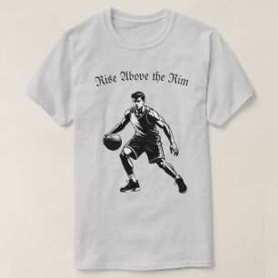 Camiseta de silueta de básquetbol - Subir por enci