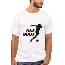 Camiseta de Silueta de Fútbol One Shoot