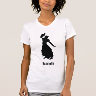 Camiseta de silueta flamenca