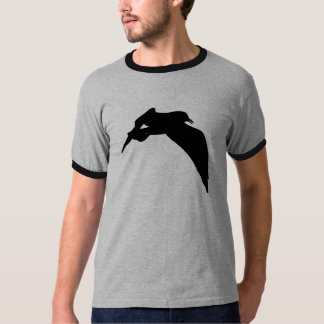 Camiseta de silueta negra de la garra marina