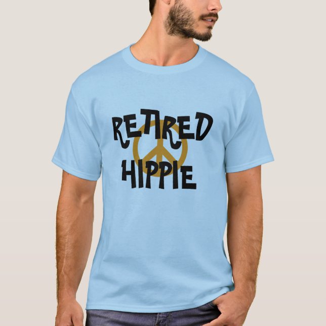 Camiseta de símbolo de paz hippie retirada (Anverso)