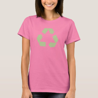 Camiseta de símbolo de reciclaje disponible con ma