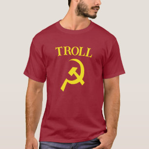 Camiseta de símbolo de trolls ruso