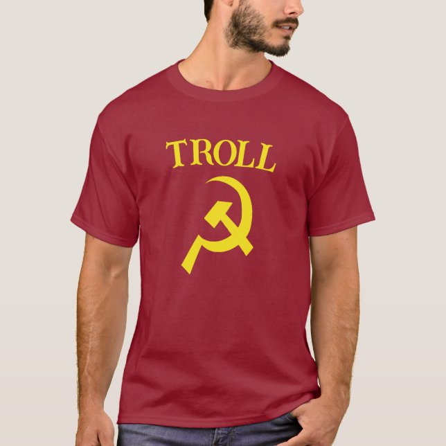 Camiseta de símbolo de trolls ruso (Anverso)