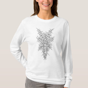 Camiseta de símbolo geométrico inspirado en la alq