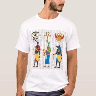 Camiseta de símbolos egipcios