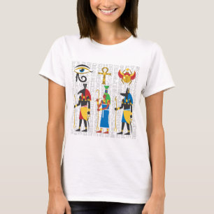 Camiseta de símbolos egipcios