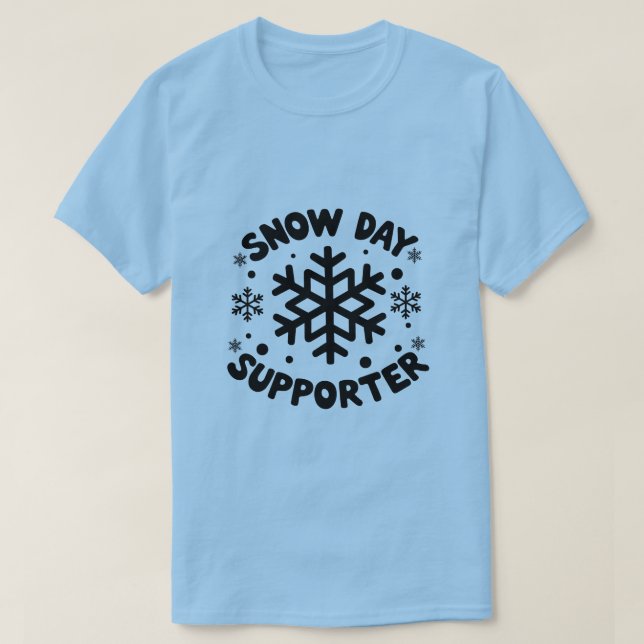 Camiseta de simpatizante del Día de la Nieve - Des (Diseño del anverso)