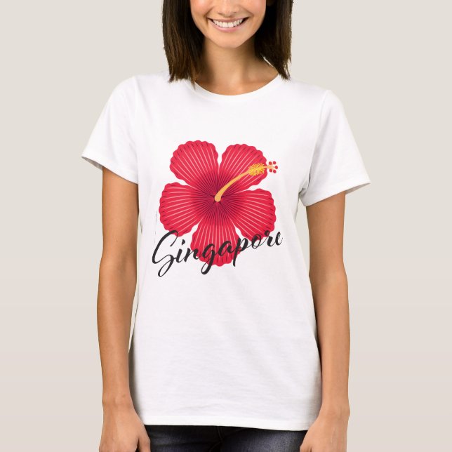 Camiseta de SINGAPUR HIBISCUS (tejidos ligeros) v. (Anverso)