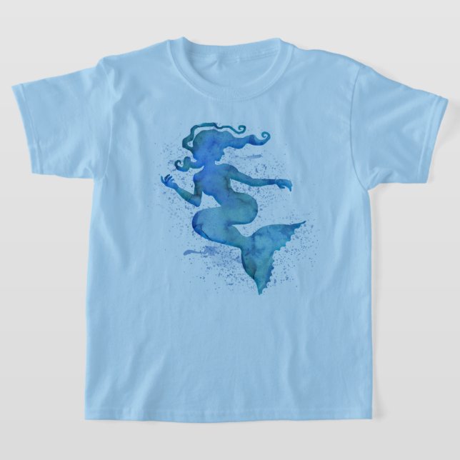 Camiseta de sirena de color azul (Distribución)