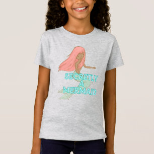 Camiseta de sirena negra para niños