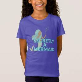 Camiseta de sirena negra para niños