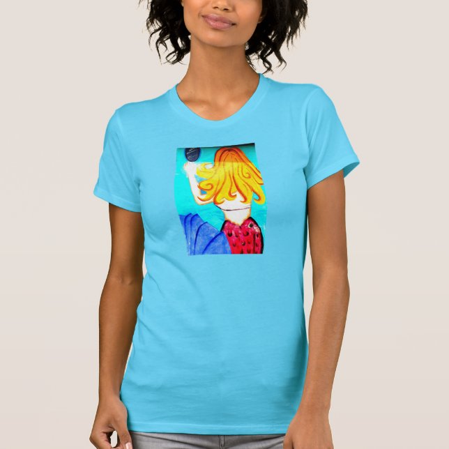 camiseta de sirena rubia (Anverso)