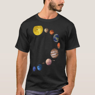 Camiseta De Sistema Solar - Planetas Espaciales Re