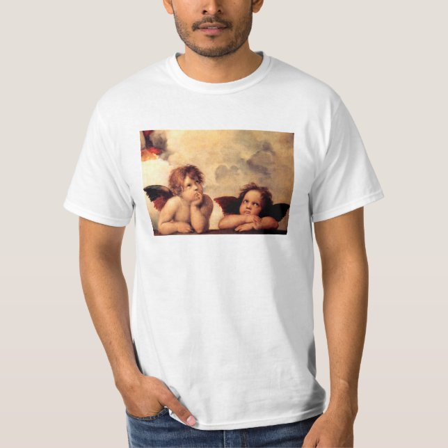 Camiseta de Sistine Madonna de las querubes de (Anverso)