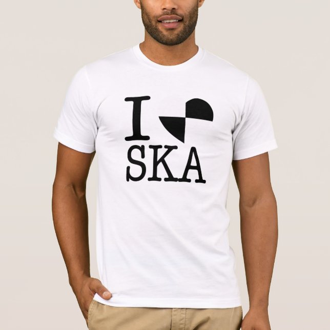 Camiseta de Ska del "corazón I" (Anverso)