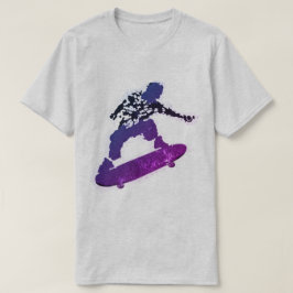 Camiseta de skate con gráfico de mancha de tinta