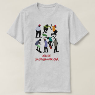 Camiseta de Skateboarder Urbano