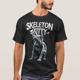 Camiseta de Skeleton Kitty: Amante del gato de Hal
