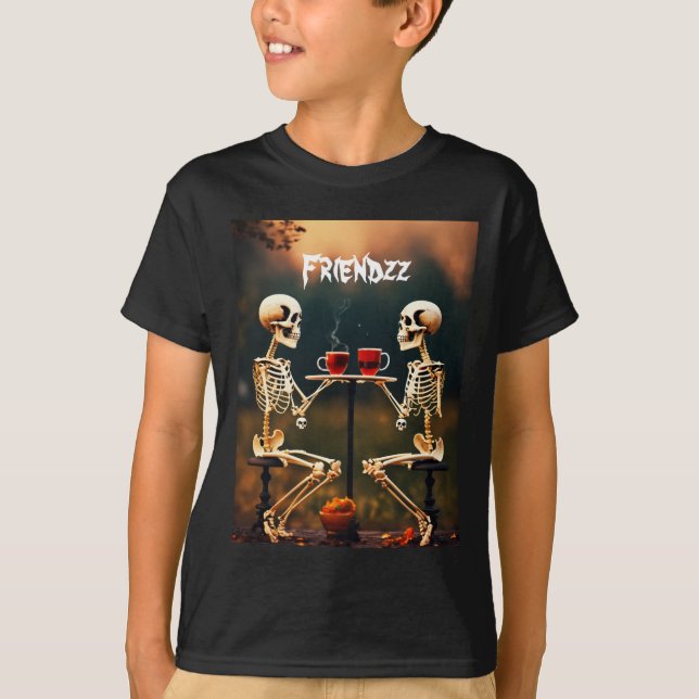 Camiseta de Skelton Friends Ilustracion (Anverso)
