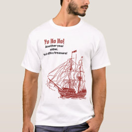 Camiseta de sketch de barcos de época