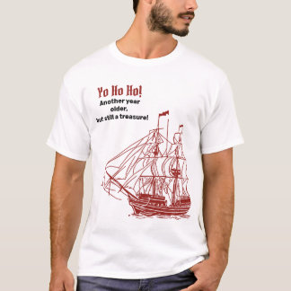 Camiseta de sketch de barcos de época
