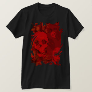Camiseta de Skull Specters Red swirl