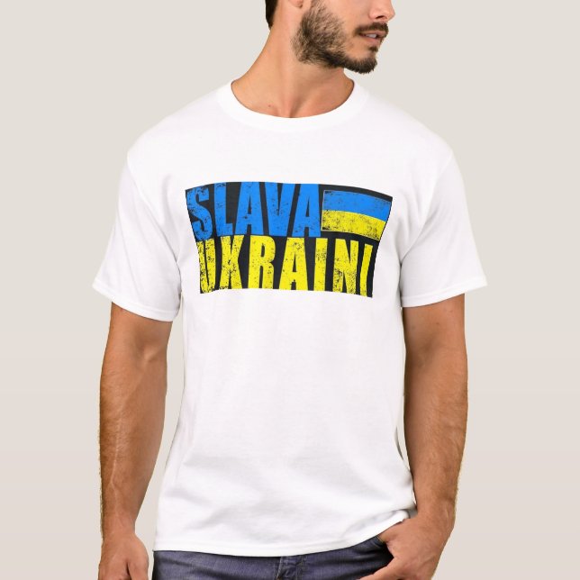Camiseta de Slava Ukraine (Anverso)