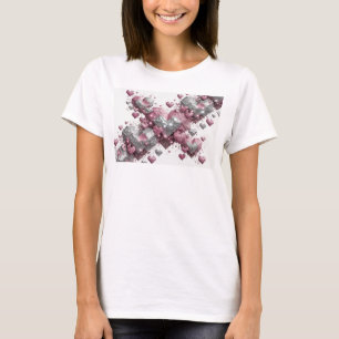 Camiseta de slogan Dynamic Red LOVE IS IN THE AIR