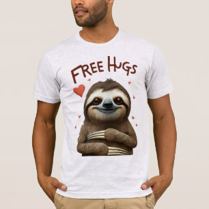 Camiseta de Sloth Genial Dando Abrazos Gratis