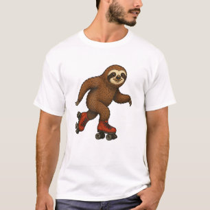 Camiseta de Sloth Roller Skates Patinaje