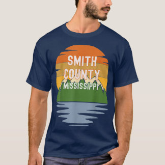 Camiseta De Smith County Mississippi Vintage Sunset Gift