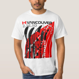 Camiseta de Snowblade CA del deporte de invierno