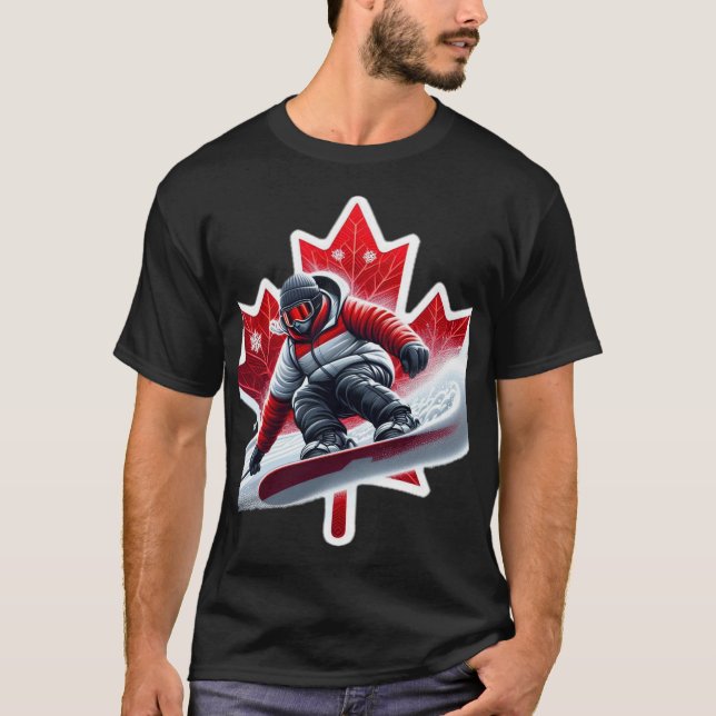 Camiseta de Snowboard Adventure de Canadá (Anverso)