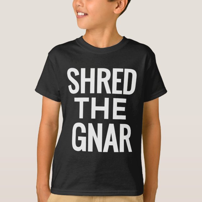 Camiseta De Snowboard T - Shred The Gnar (Anverso)