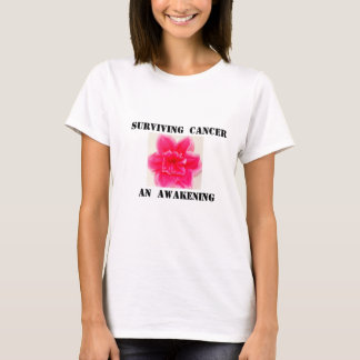 Camiseta de sobreviviente de cáncer con palabras d