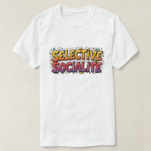 Camiseta de Socialité Selectiva Comic Humor Introv