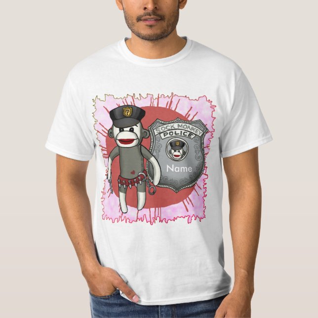 Camiseta de Sock Monkey Police (Anverso)
