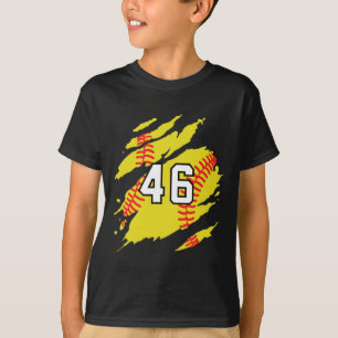 Camiseta de Softbol Número #46 Jerse de Fanático d
